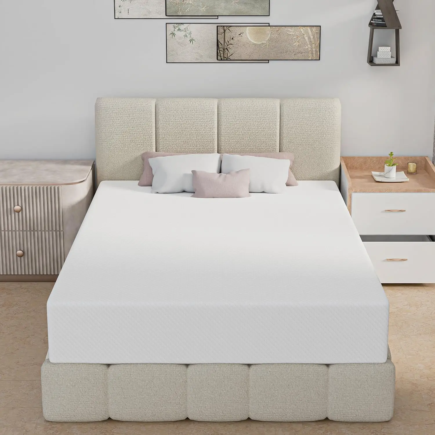 10 Inch Full Size Mattress, Gel Memory Foam Full Mattress, Pressure Relieving, Cooling Gel Foam, Full Mattress in a Box,