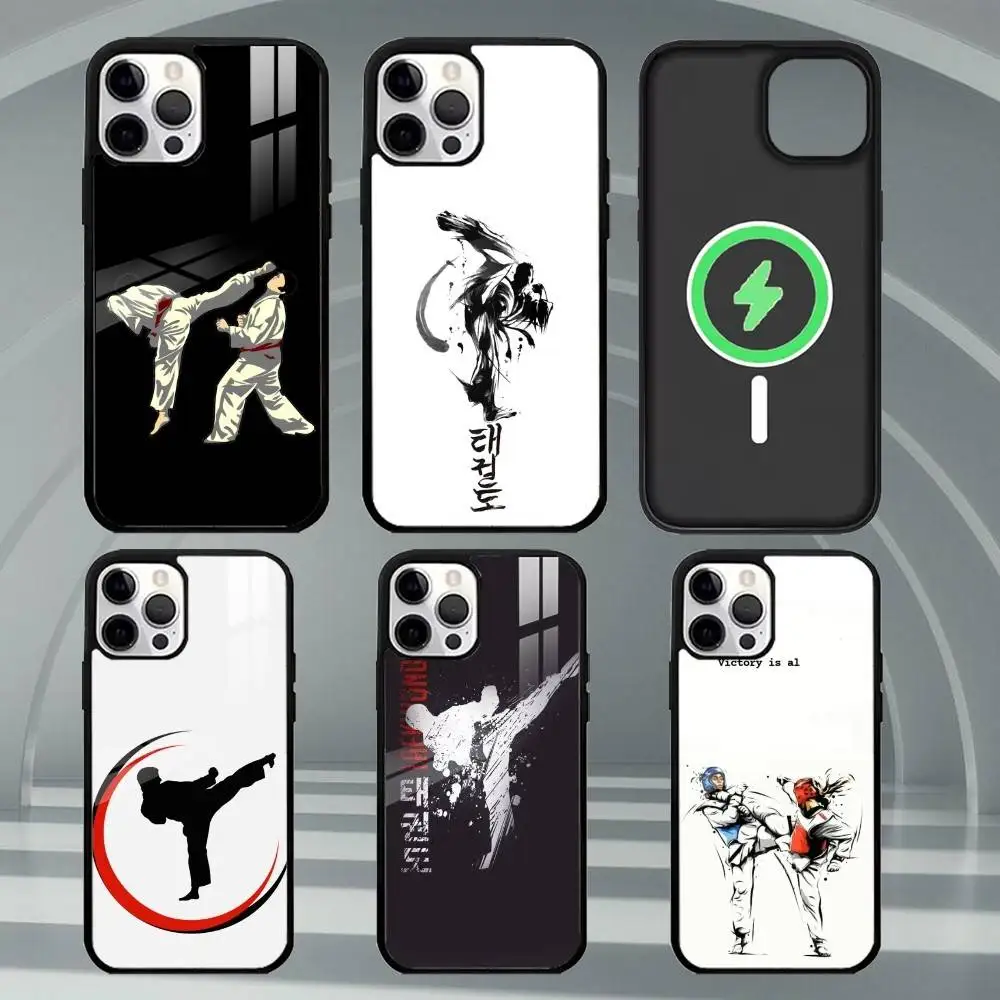 

K-Kungfu Taekwondo Phone Case For iPhone17,16,15,14,13,12,11 Plus,Pro Max Magnetic For Magsafe Wireless Charging