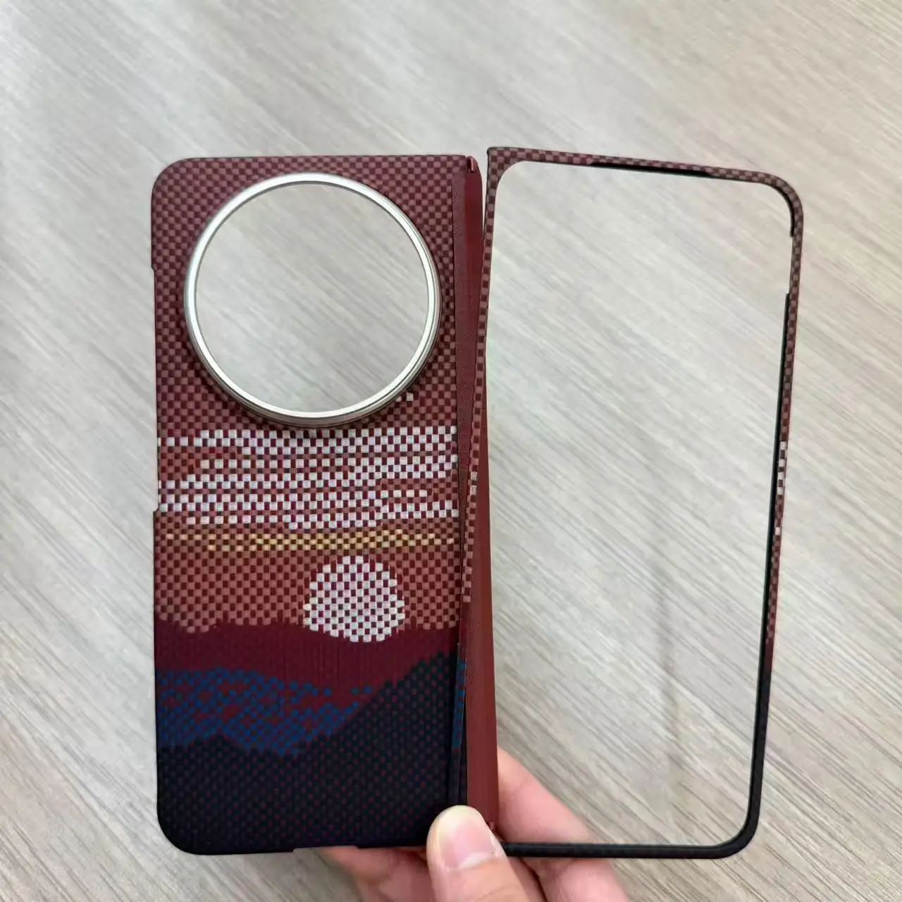Magnetic Real Aramid Carbon Fiber Case For VIVO X Fold6 Hinge Protective Back Cover
