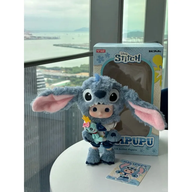 

100%POPMART HACIPUPU Series Stitch 1/8 шарнирная подвижная фигурка пингвин аниме кукла Капитан Медведь модель подарок на день рождения игрушка
