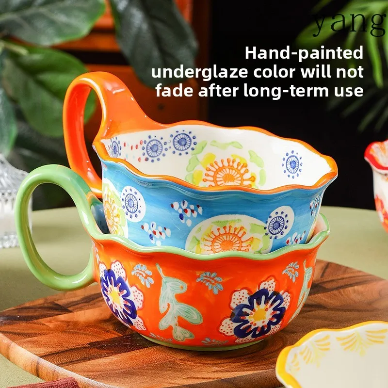 LMM bowl spoon ceramic water cup household high value cup as a gift