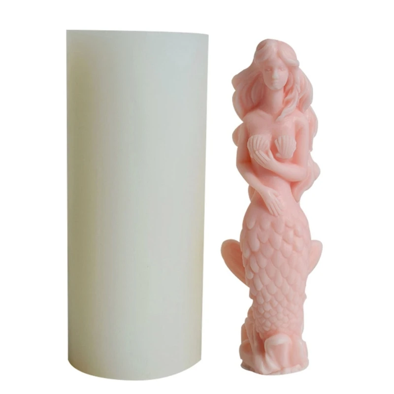 Molde silicone sereias, faça você mesmo, resina epóxi, molde ornamento emplastros velas perfumadas, fácil