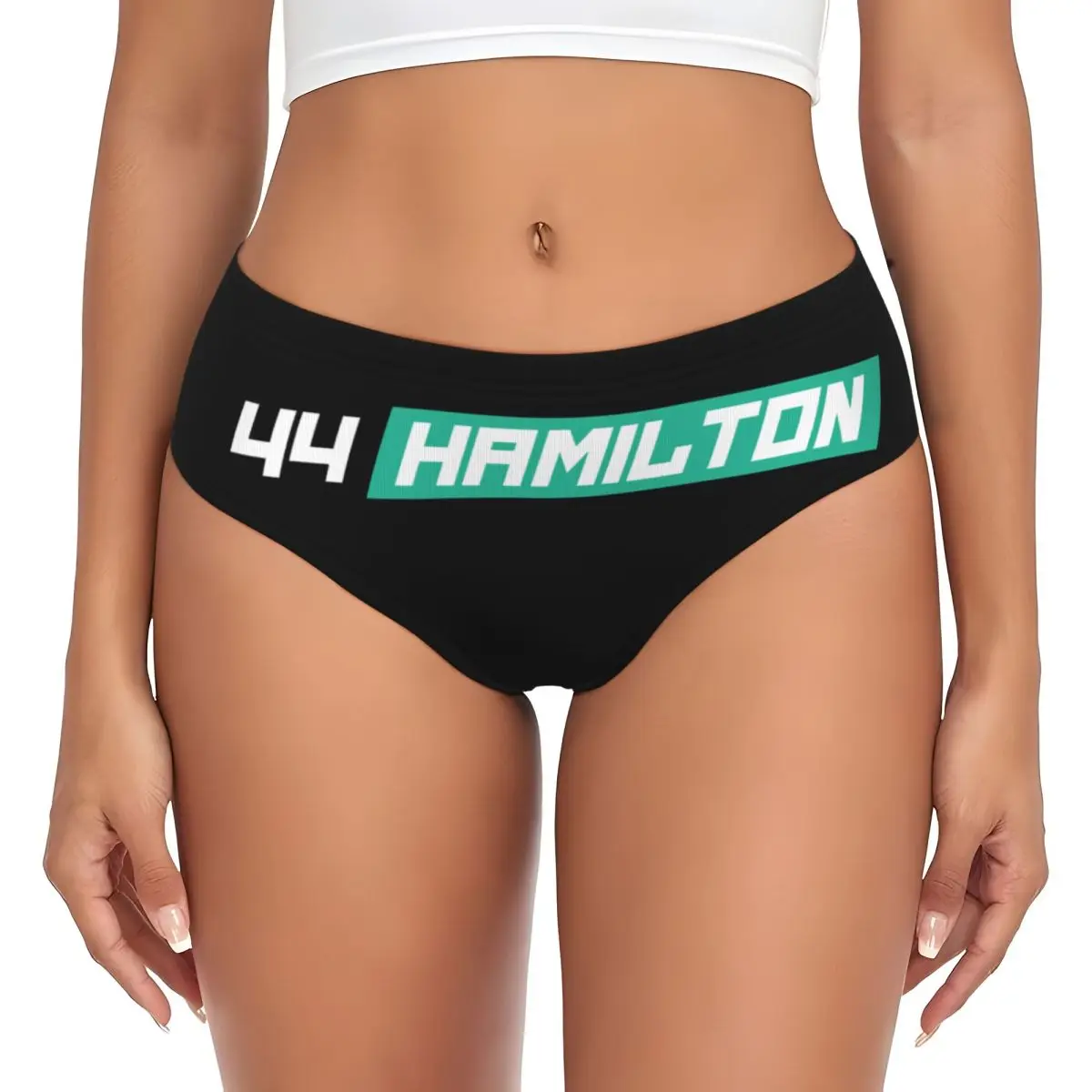 Custom HAM Hamiltons 44 Briefs Underwear Women Breathable Stretch Sport Car Driver Racing Panties