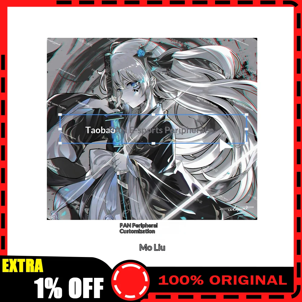 PAN Esports Ink flow Glass Gaming Mousepad FPS Both Control And Smooth Mouse Pad For VALORANT TTK CSGO PC Accessories For Gifts