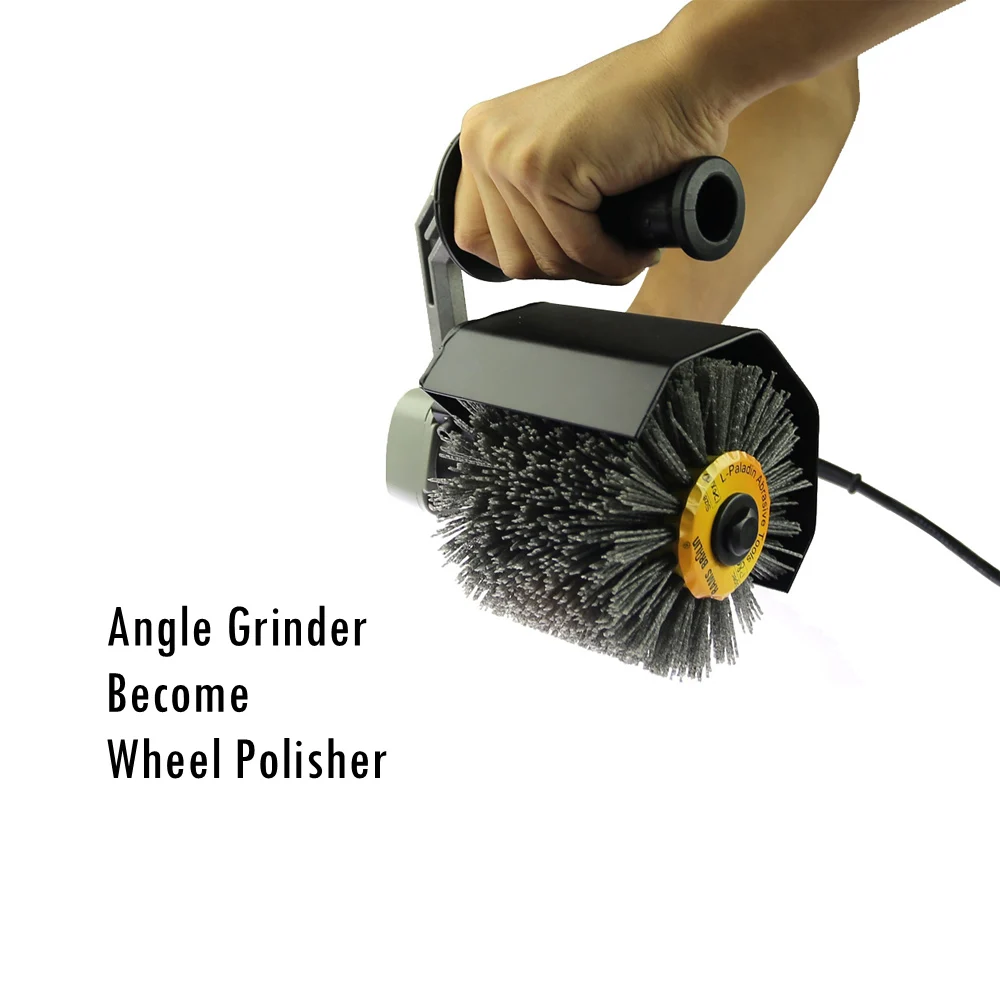 Imagem -05 - Ângulo Grinder Polidor Conexão Haste Proteção Tampa Handle Tambor Polimento Roda 110120*100*19 mm