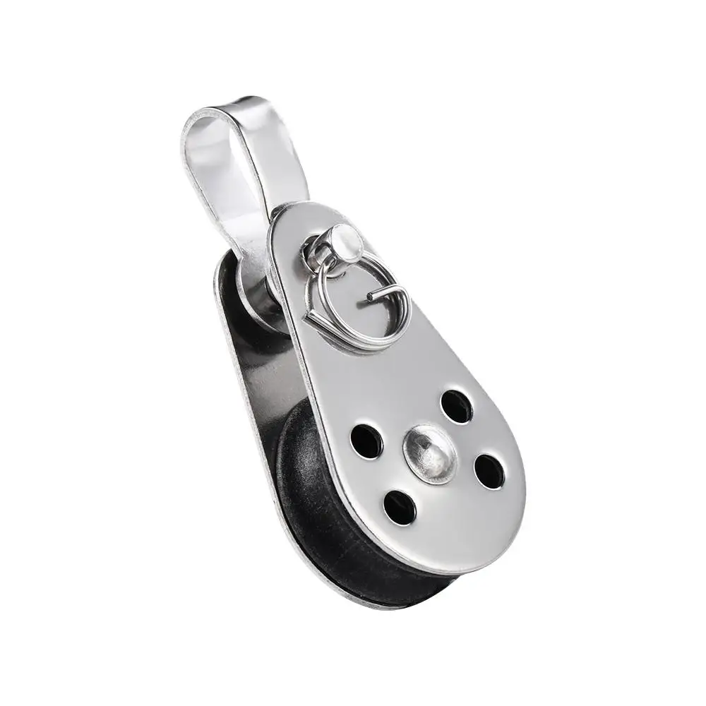 Power Transmission Parts Fixed Traction Pulley Bearing Lifting Wheel Tools 25mm Stainless Steel Pulley Kayak Boat Accessories