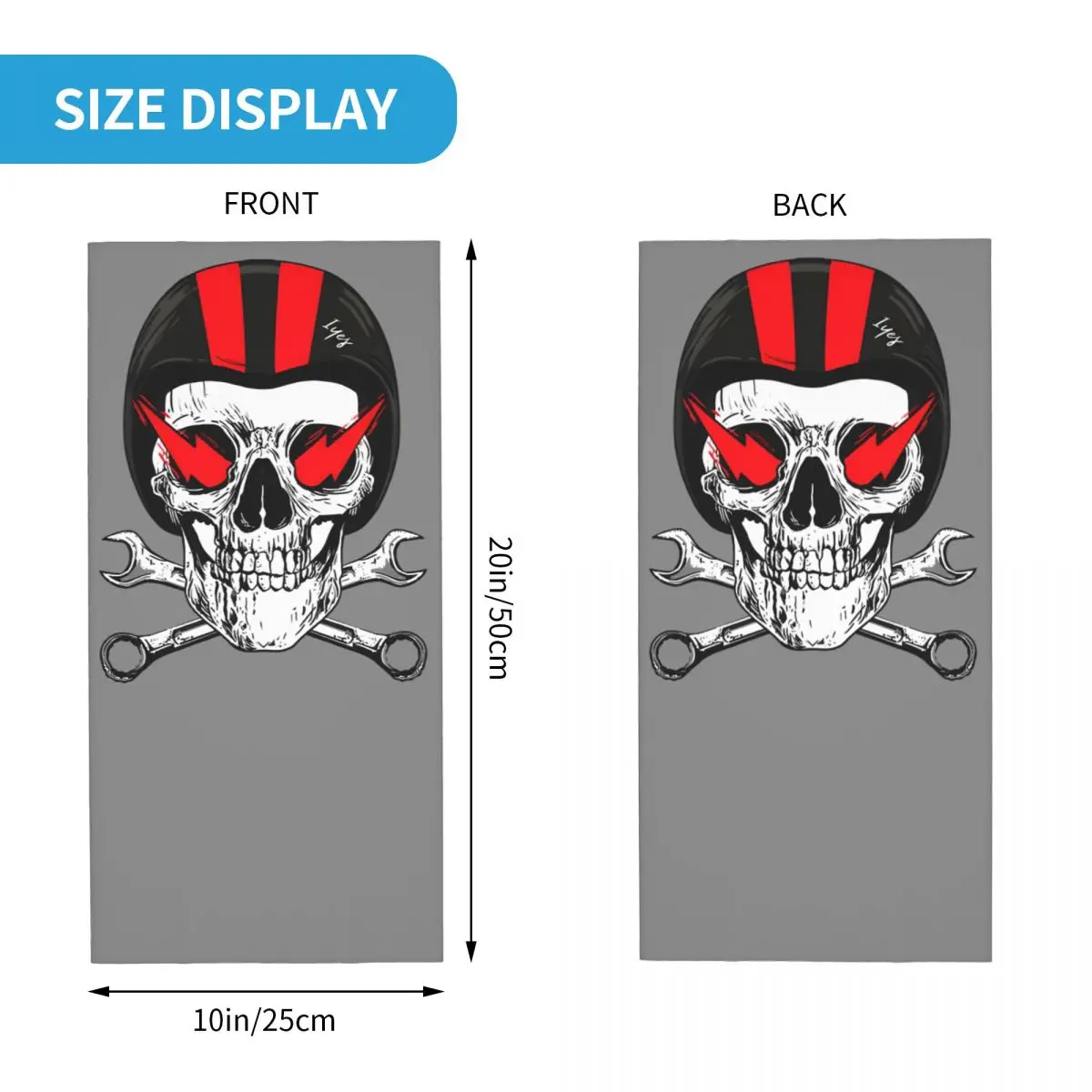 Skull Rider Motolife Bandana Neck Cover Motocross Face Scarf Hiking Unisex Adult Winter