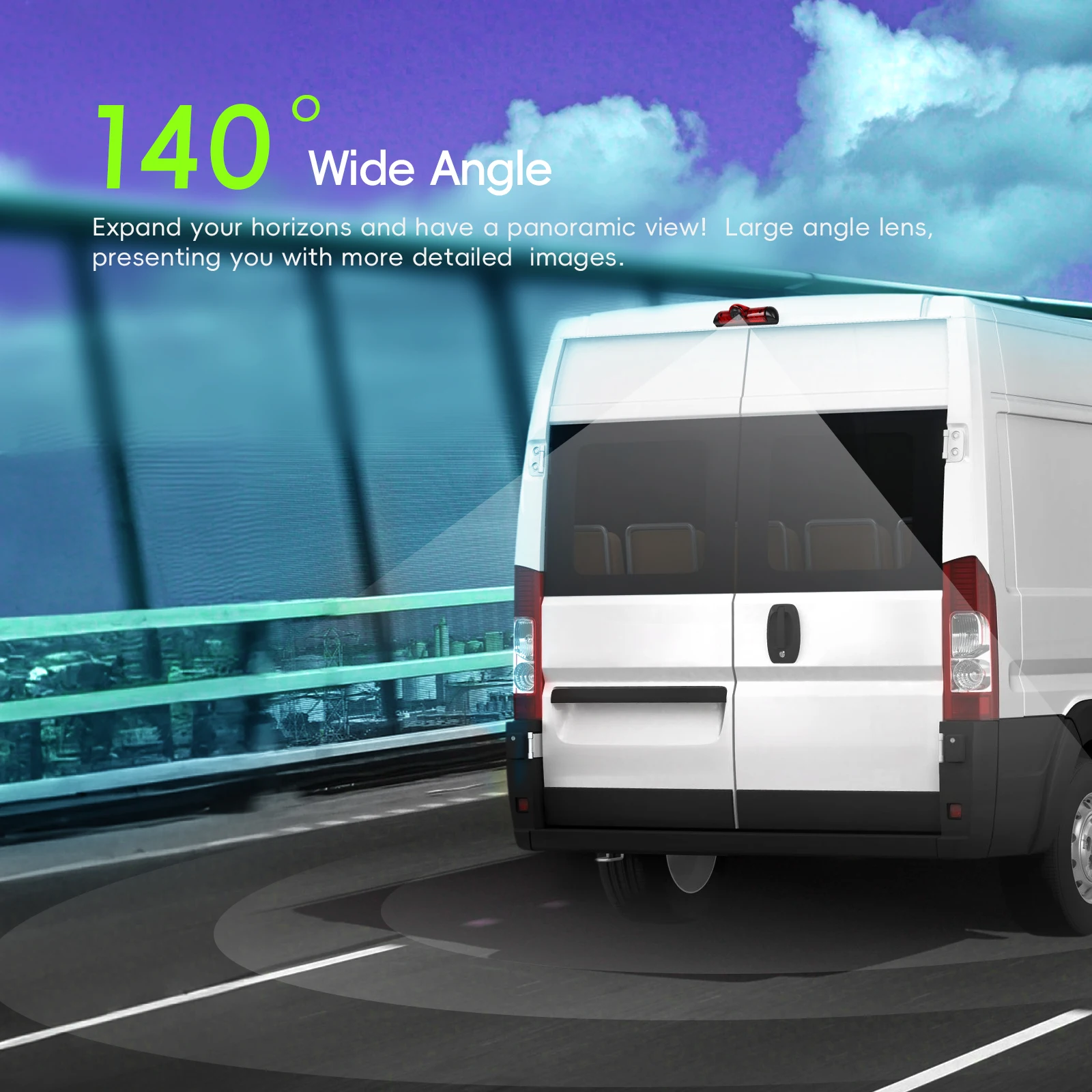 Podofo Auto-Rückfahrkamera Nachtsicht Parkbremslicht für FIAT Ducato späte 3. Generation 2006-2017/ Peugeot Boxer 2006-2017/ Citroen Jumper 2006-2017