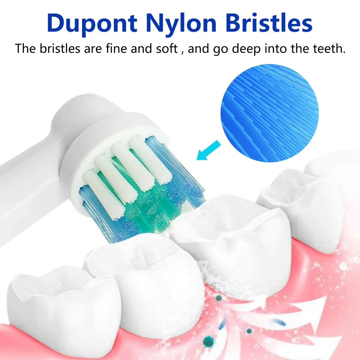 Toothbrush Head Compatible with Oral b Braun Electric Toothbrush, Precision Replacement Brush Heads for Pro Smart Genius, Effici image 3