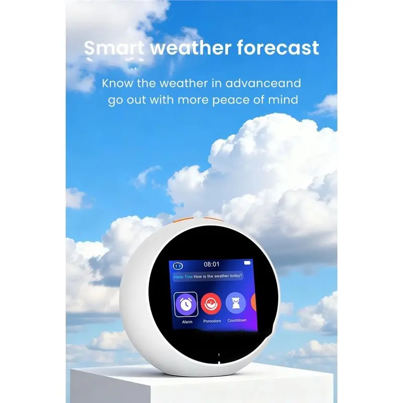 B97A-AI Smart Alarm Clock Touch Screen Time Management AI Voice Interactive Learning Machine Children's Story Reading Companion