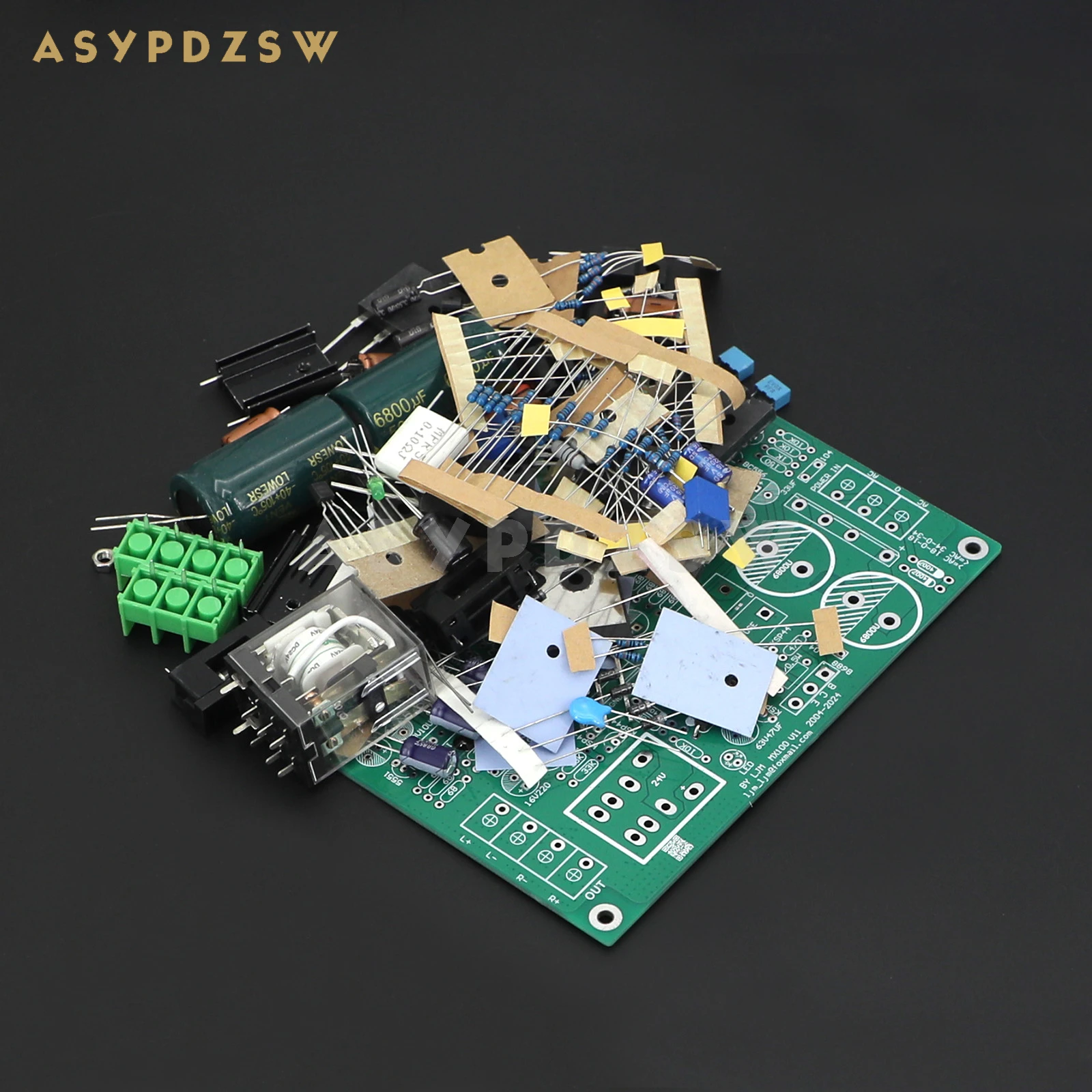 mx100-ステレオ-tta1943-ttc5200-パワーアンプスピーカー保護-diy-キット-完成ボード