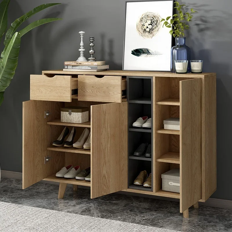 

#Wholesale Industrial Classic Style Living Room Cabinets Storage Shoe Rack Shoe Cabinet Wood