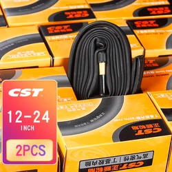 2PCS CST Bicycle Inner Tube 12 14 16 18 22 24inch 1.35 1.5 1.75 2.125 AV FV BMX Foldable Bike Tire Parts Cycling Rubber Tire