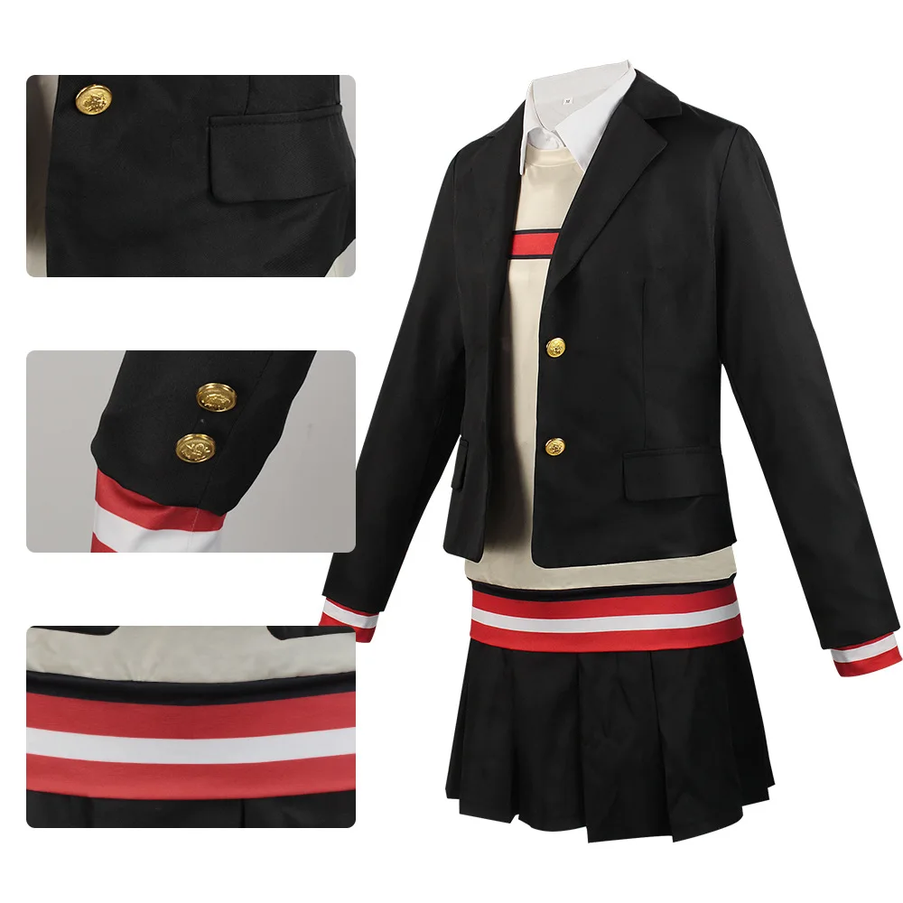 Yume Minami Cosplay Costumes Anime SSSS DYNAZENON Role Play Clothing School Women Girl JK Uniform Jacket Skirt Wig Outfit Suit