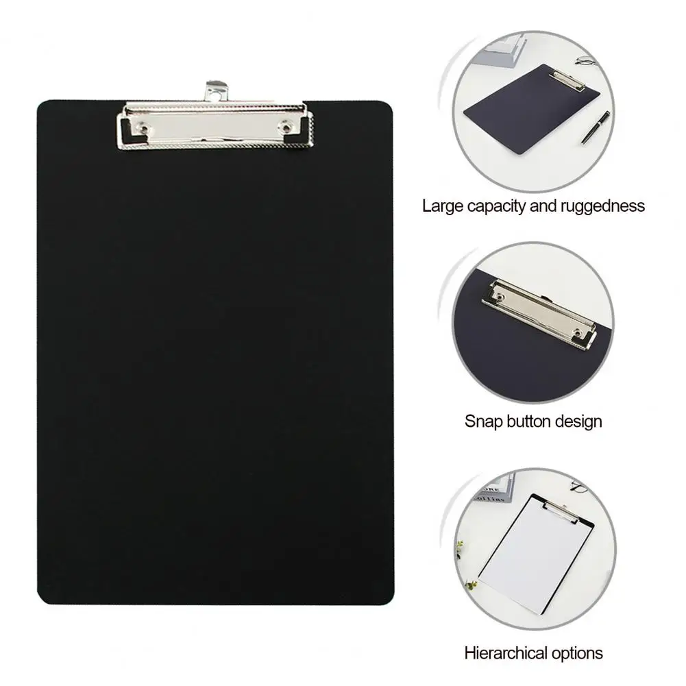 File Clip Board Sturdy Base Clipboard Durable A4 File Clipboard Organizer with Unbreakable Clip Board for Office Supplies Sturdy