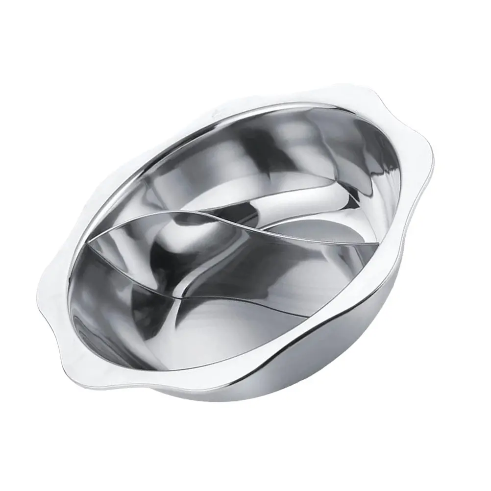 

Многофункциональная кастрюля из нержавеющей стали с двойным разделителем, 30 см, с антипригарным покрытием, для индукционных плит, для семейных праздников