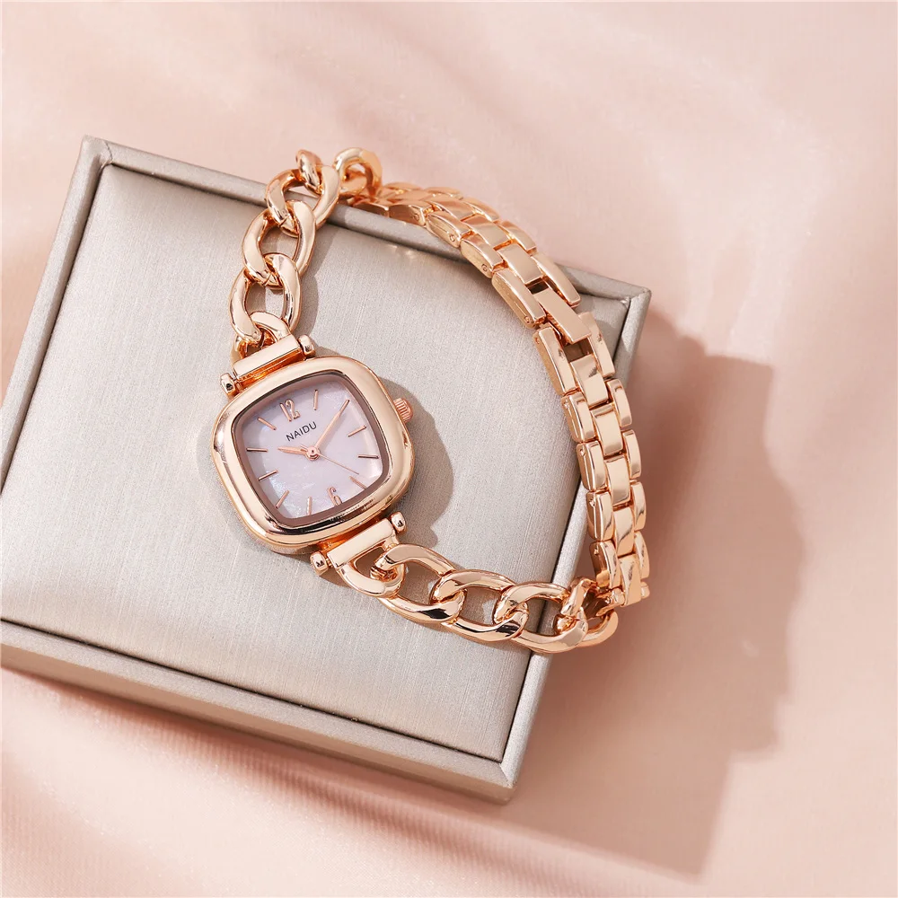 fashion small dial steel bracelet band women dress watch