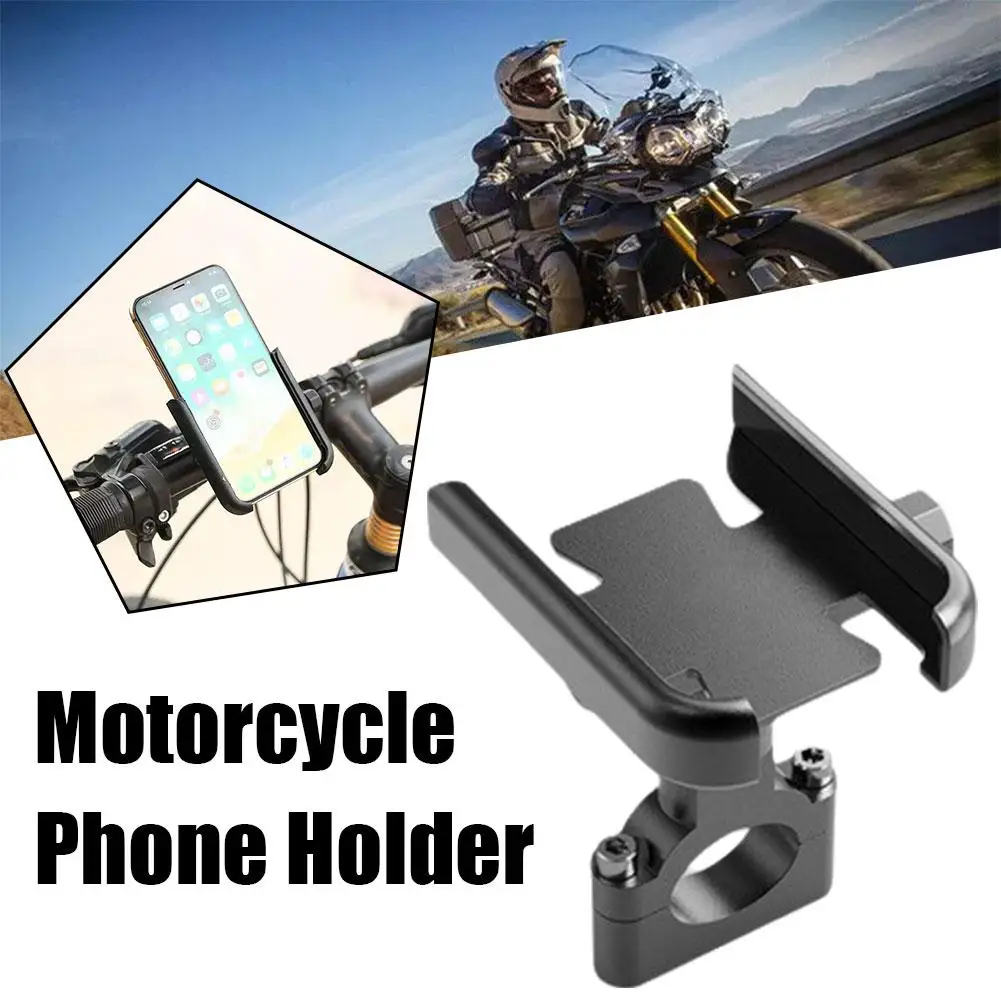 

Motorcycle Bicycle Phone Holder Gps Bracket Cellphone Stand Moto Rearview Mirror Handlebar Mount Compatible For Xiaomi IPho W5T1