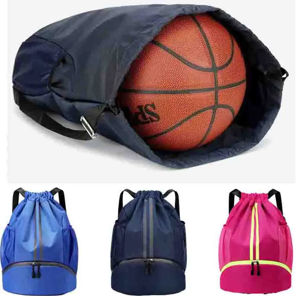 

Basketball Backpack Dry Wet Separation Swimming Bag Drawstring Bag Portable Drawstring Backpack Waterproof Sports Storage Bag