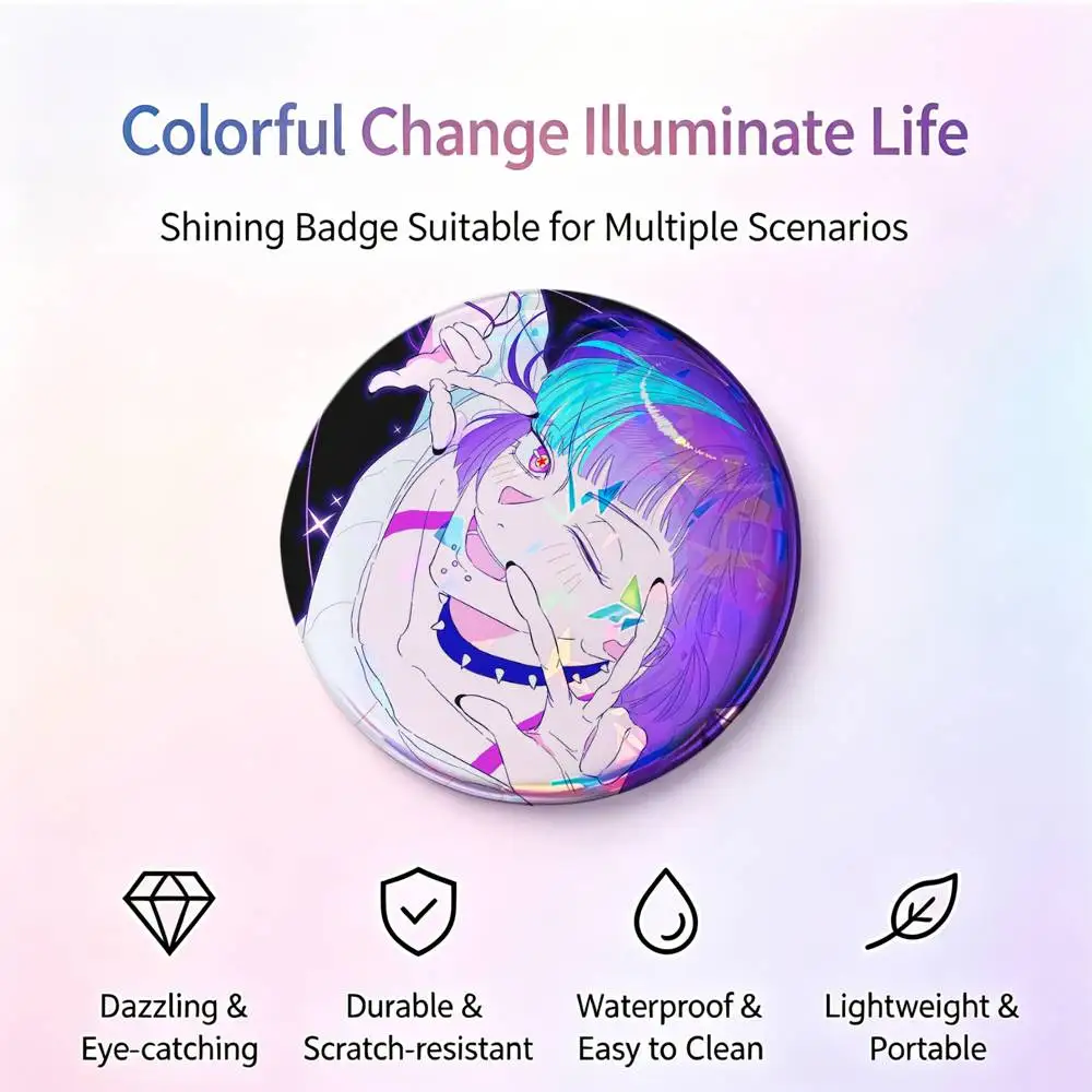 K-Kirara Hoshi J-Jujutsu Button Pins Backpack Clothing Decor Brooch Badge Jewelry Gifts for Kids