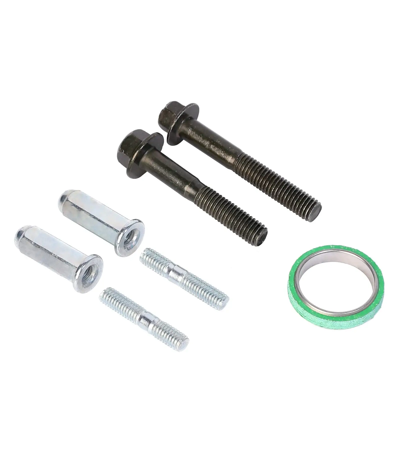 

7PCS Exhaust Bolt 6MM Gasket Kit for Gy6 50cc 125cc 150cc Scooters ATVs Moped Go Karts Taotao Sunl Coolster Jonway Roketa
