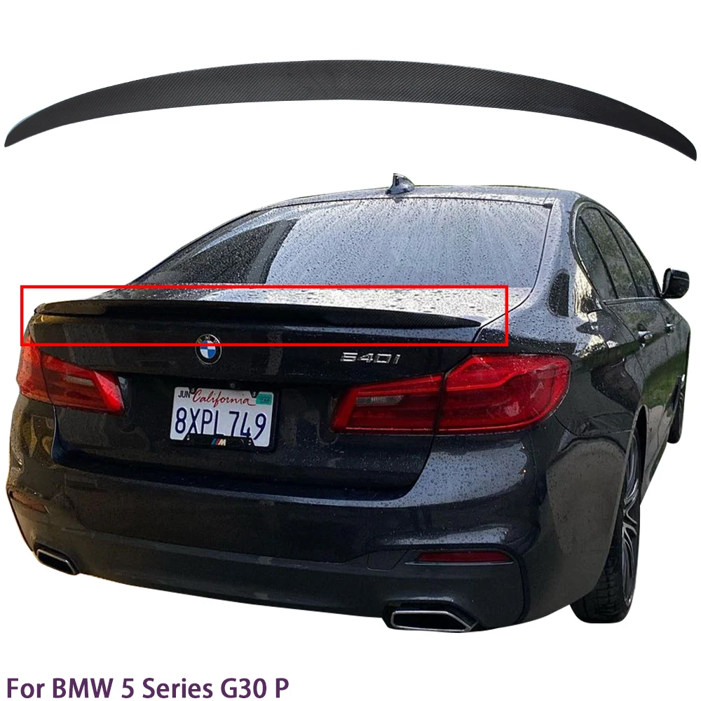 

For BMW 5 Series G30 G38&M5 F90 P Style Carbon fiber Rear Spoiler Trunk wing 2016-2023