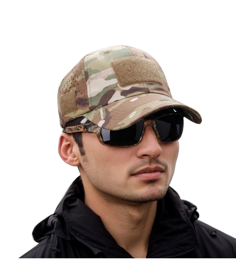 Unisex Camouflage Outdoor Baseball Cap Atmungsaktive Sonnenschutz Hut Für Jagd Wandern Laufen Angeln Camping – Detail 2