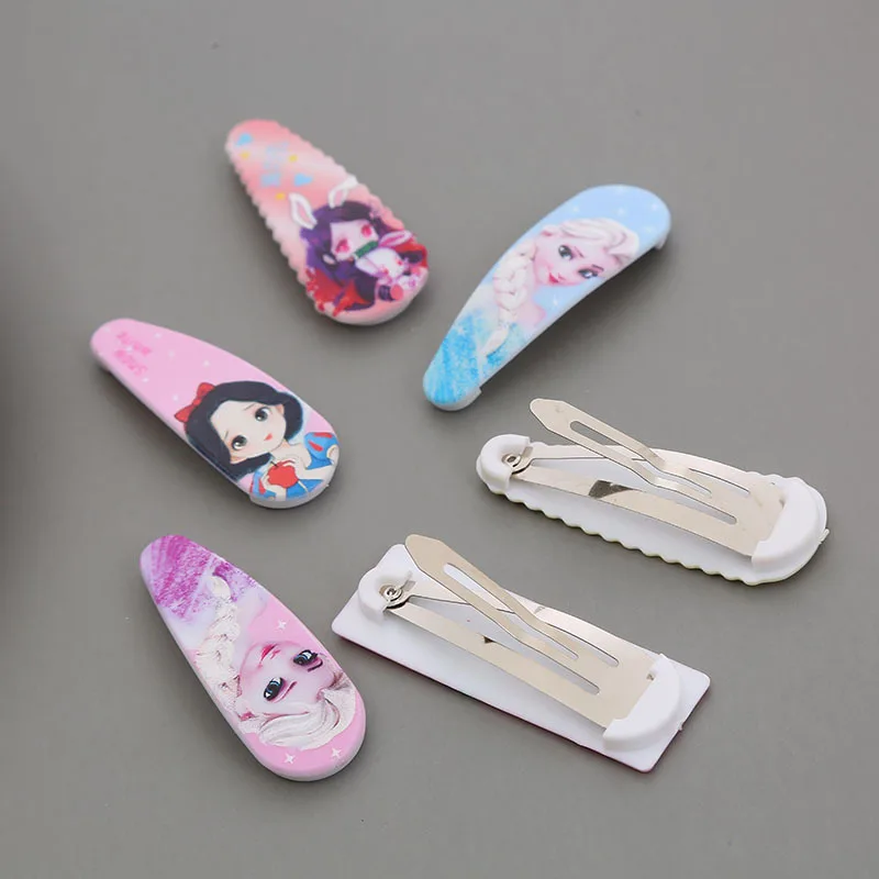 10 قطعة دبوس الشعر أنيمي المجمدة Kawaii إلسا الأميرة دبوس الشعر الكرتون فتاة ميكي ميني ماوس إكسسوارات الشعر هدايا الأطفال