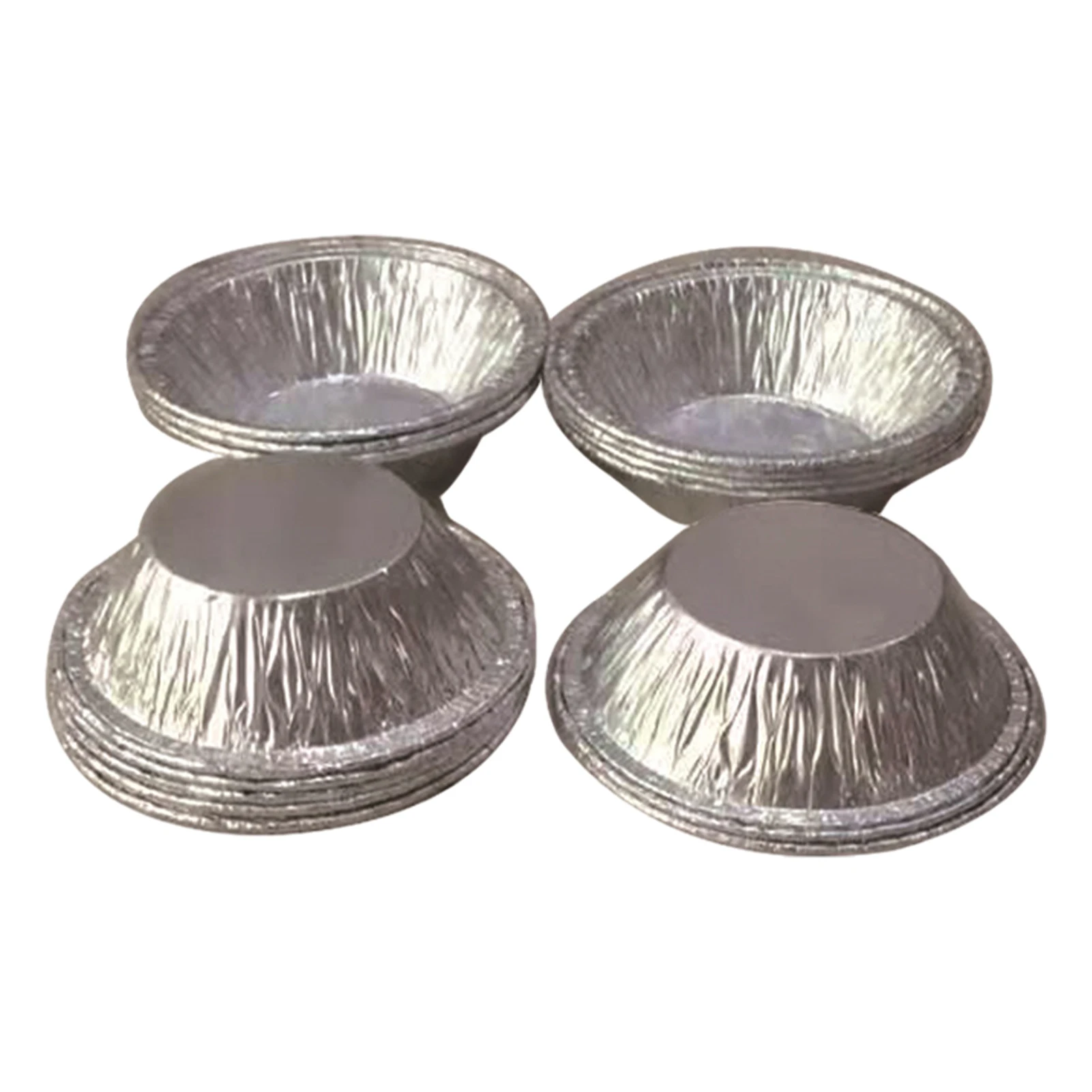 250pcs Not Easy To Deform Aluminum Foil Baking Cups For Shaped Tarts Round Egg Tart Molds Pan