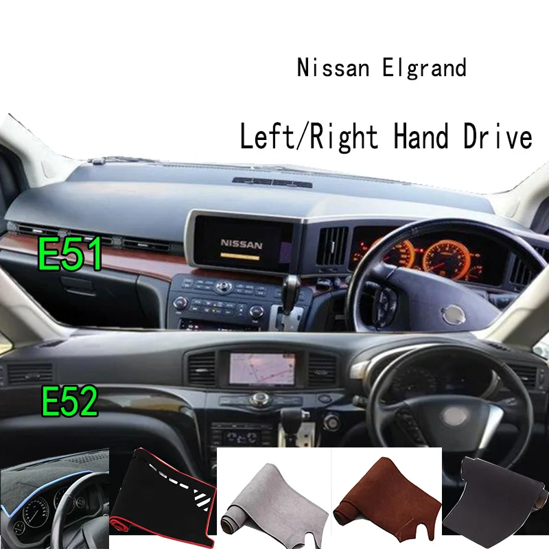 For Nissan Elgrand E51 E52 Accessories Dashboard Cover Instrument Panel Dash Mat Dashmat Protective Pad