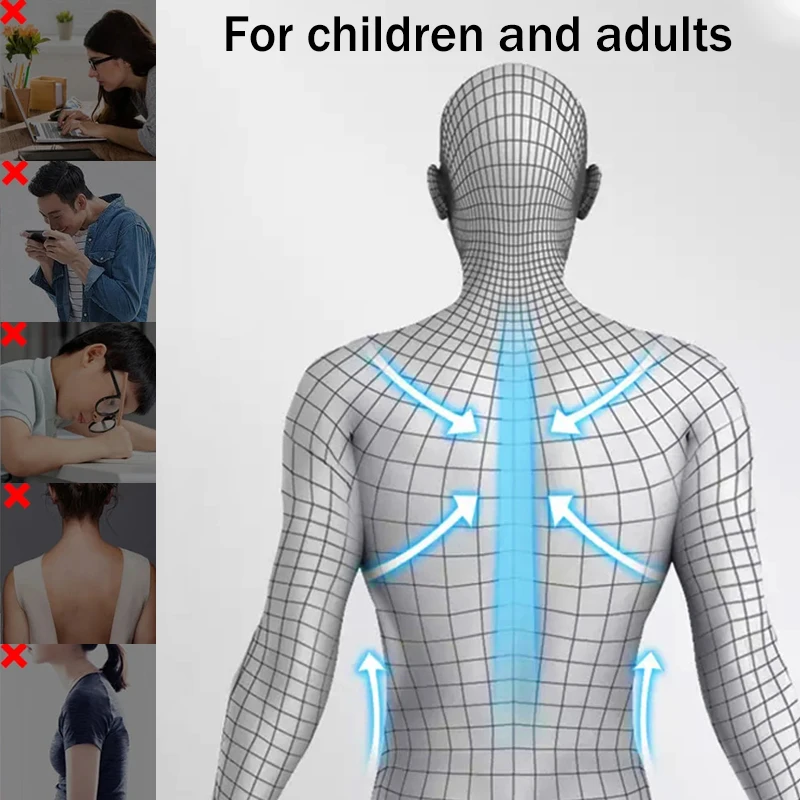 Tenwin Smart Posture Corrector Invisible Correction Belt Reminder Adult Child Sitting Posture Hunchback Back Brace Shoulder Belt