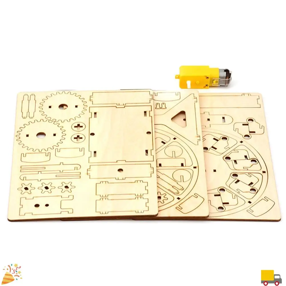 3D DIY elektryczne rzemiosło diabelski młyn gra logiczna drewniane modele zestawy do budowania nauka zabawki edukacyjne dla dzieci prezent