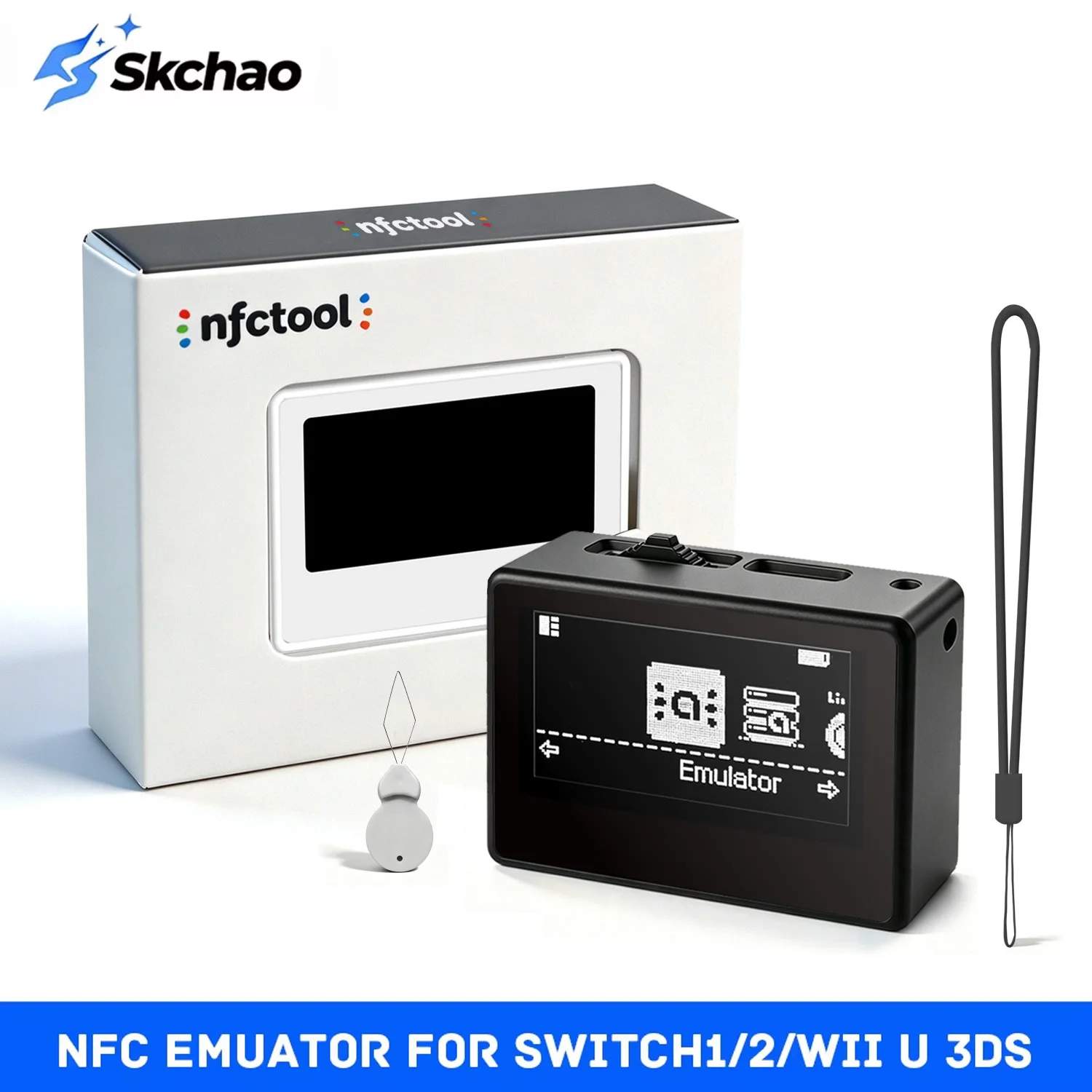 For Amiibo Smart Simulator NFC Pixl Card Support Infinite Character Swipe & Induction Burner for Switch 2/3DS/Wii U Accessories