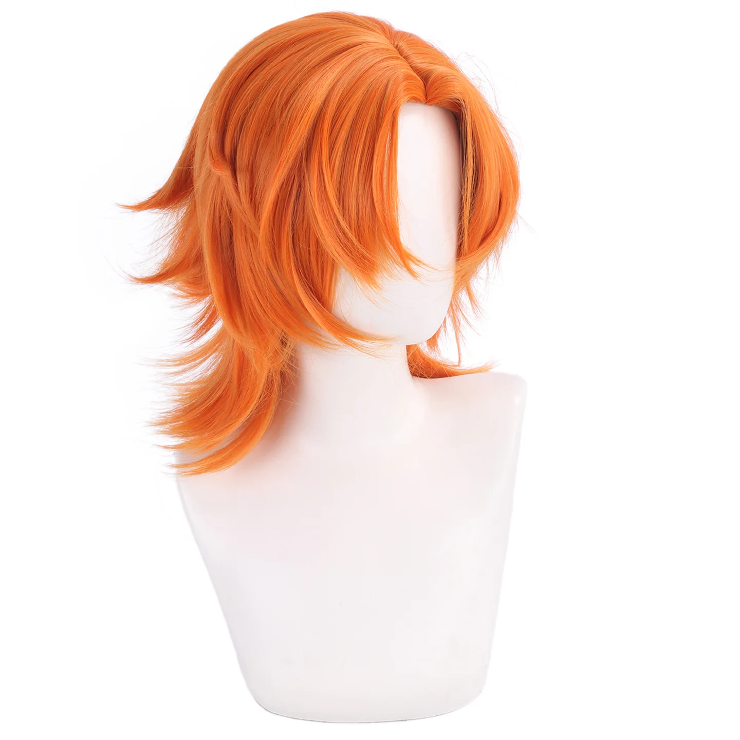 Nick Wilde Cosplay Wig Short Anime Heat Resistant Synthetic Wigs for Halloween Carnival Party