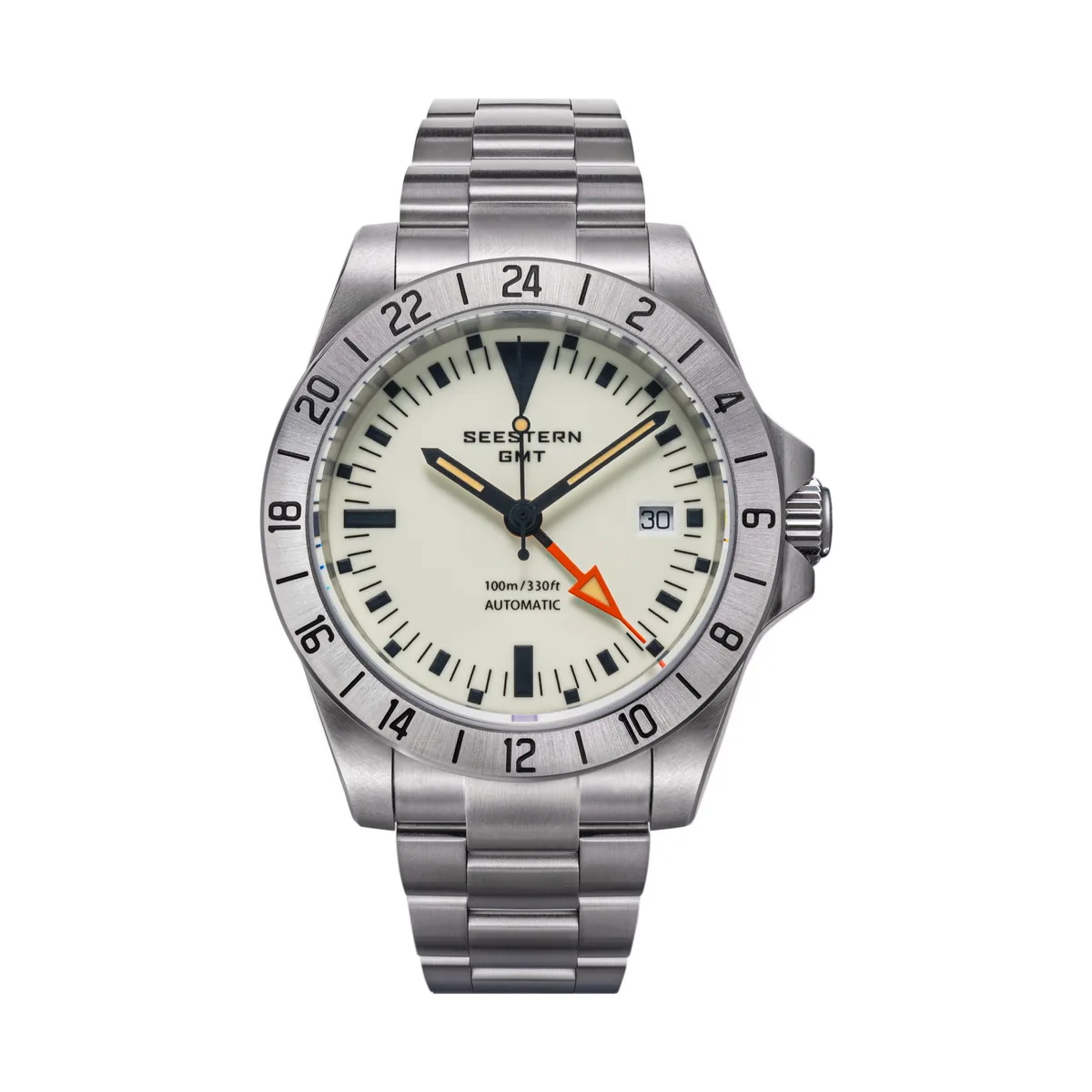 SEESTERN GMT Retro Watch for Men NH34 Automatic Movement
