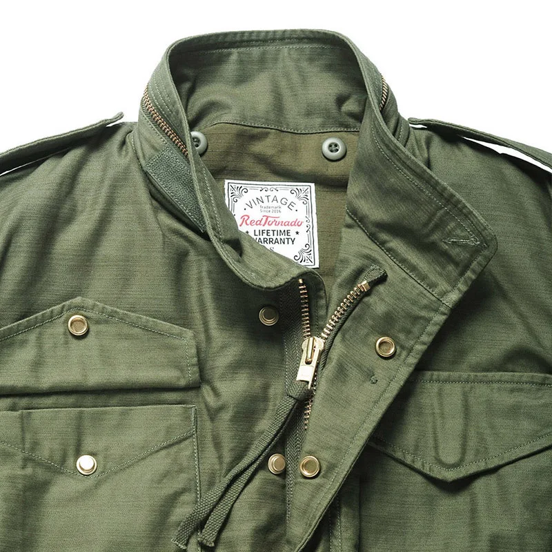 ジャケット・アウター TORNADO MART coated cloth M-65 jacket Amazon.com: Red Tornado M-65 Field Jacket Liner Army Green S