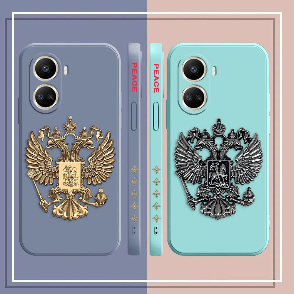 Russian Double-headed Eagle Logo Phone Case For Huawei NOVA 9 8 7 6 5I 5 4 3 3I 2 SE Y70 Y7 Y9 2019 PRO PLUS 5G Case Funda Shell