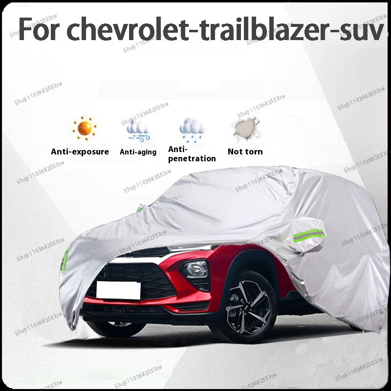 

For Chevrolet Trailblazer Fit Car Cover - Waterproof Dustproof Sunshade (UV) Snowproof Silve Full Cover with All-Day Protection