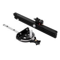 HD-MG21 Mitre Gauge Fence with Guage for Small Table Saw 70 Degree Angle Fence 540-910mm for Small Table Saw