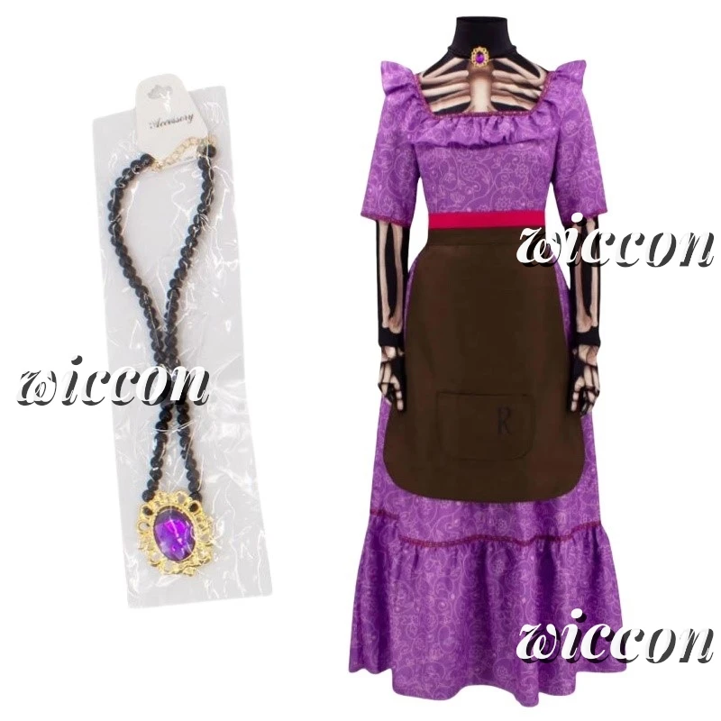 

Movie CoCo Mama Imelda Cosplay Costume Girls Music Dreaming Around Halloween Family Party Fancy Purple Dress for Women