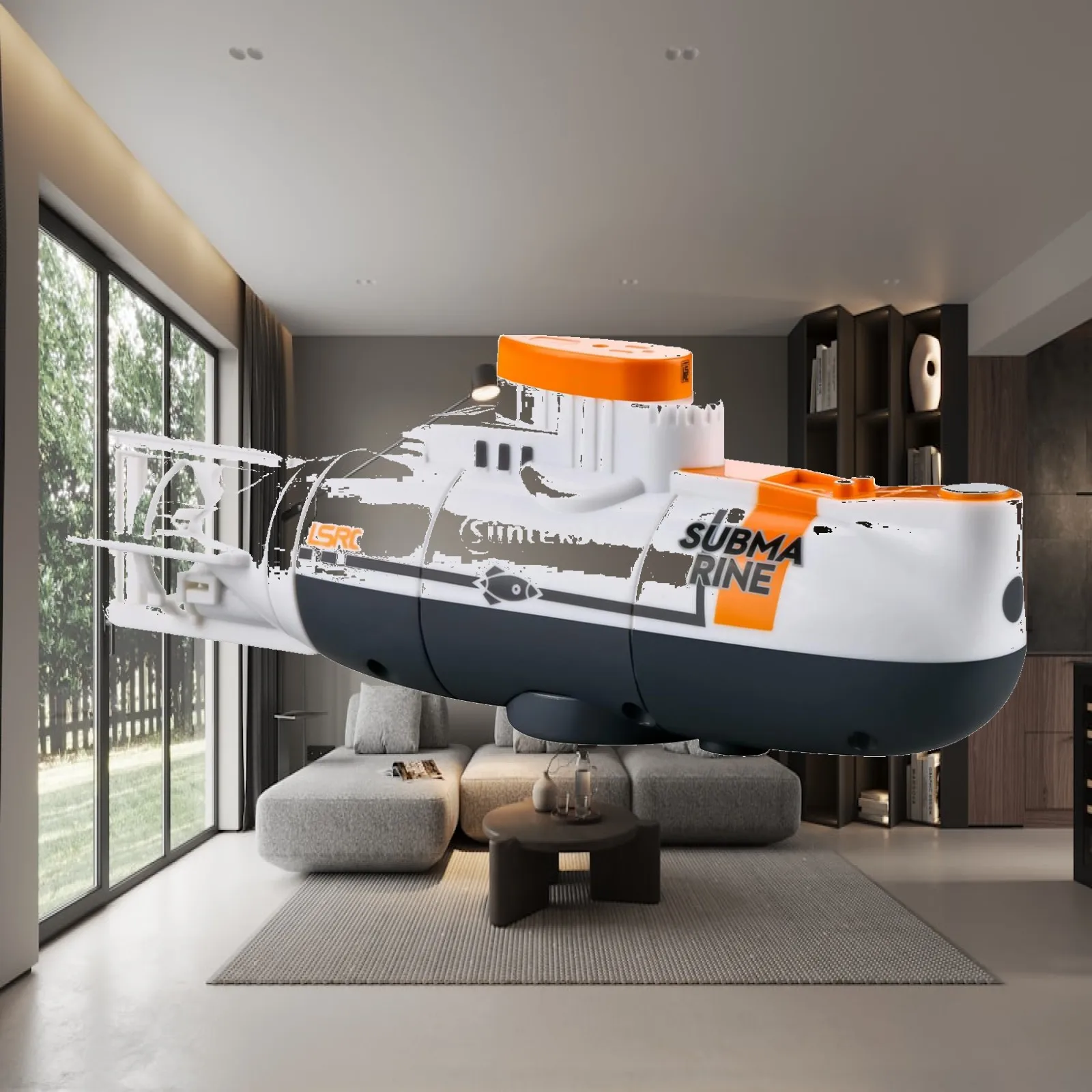 Underwater Mini RC Submarine Swim Diving in Water Model 6 Channel Gift for Kids, Age 4-14 Years Old