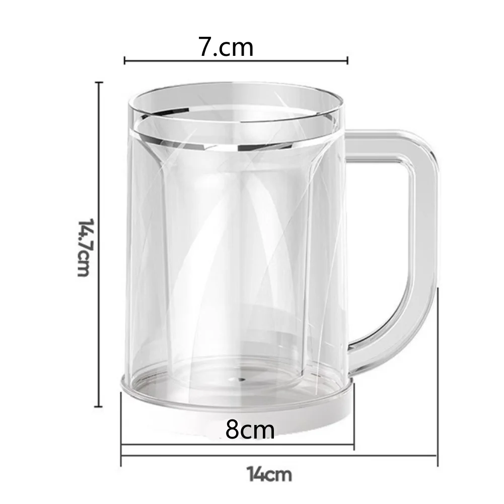 

Double Layer Beverage Cooling Cup Large Capacity Cold Drink Cup for Iced Drinks Beer Cocktails and Soft Drinks
