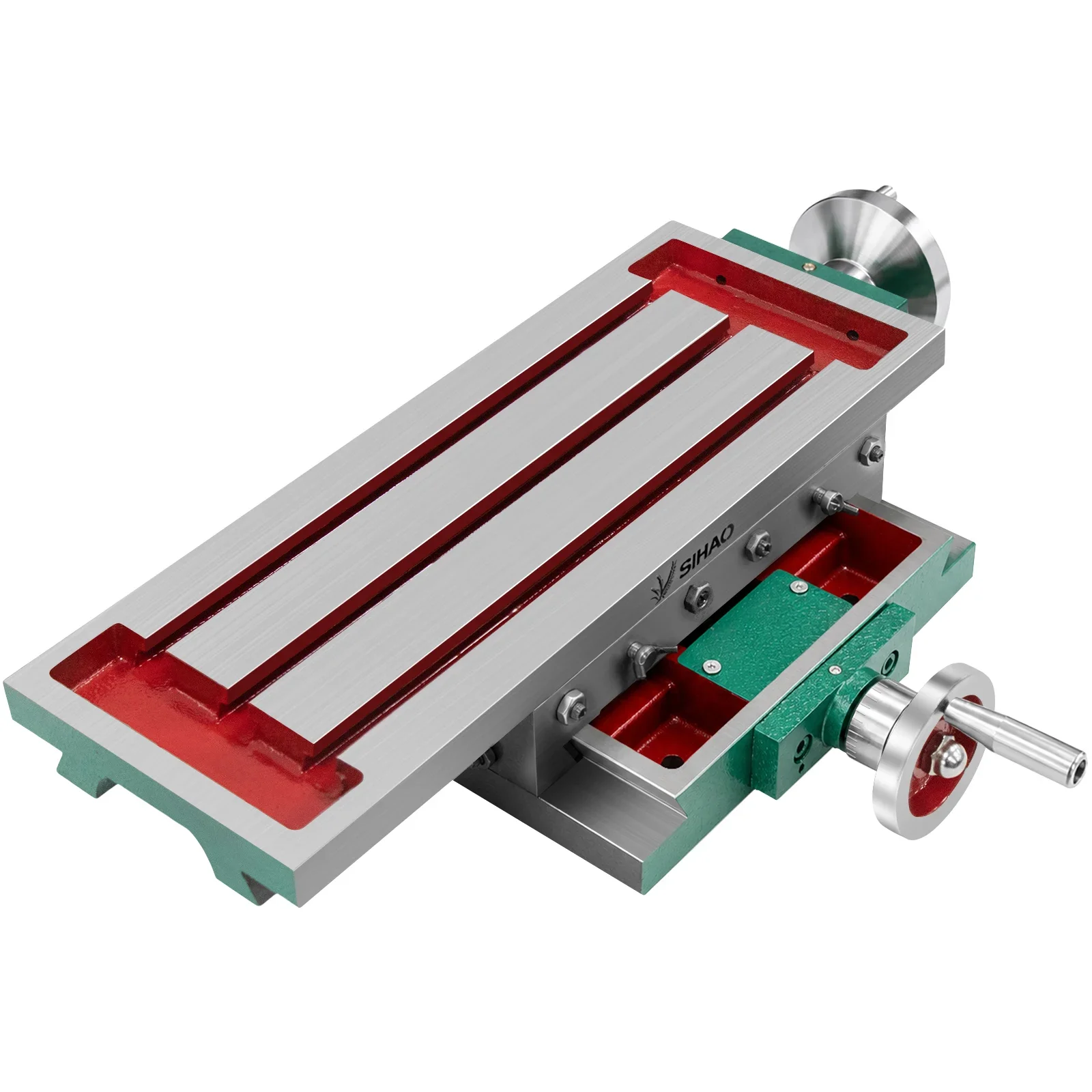 Multifunction Milling Working Table for Milling Drilling Machine|SIHAO Precision Cross‑Slide Compound Work Table 2‑Axis | Adjustable Hand Operated Slide Unit, Workbench Positioning Fixture for Milling Machine, Bench Drill, Home DIY Metalworking Tasks