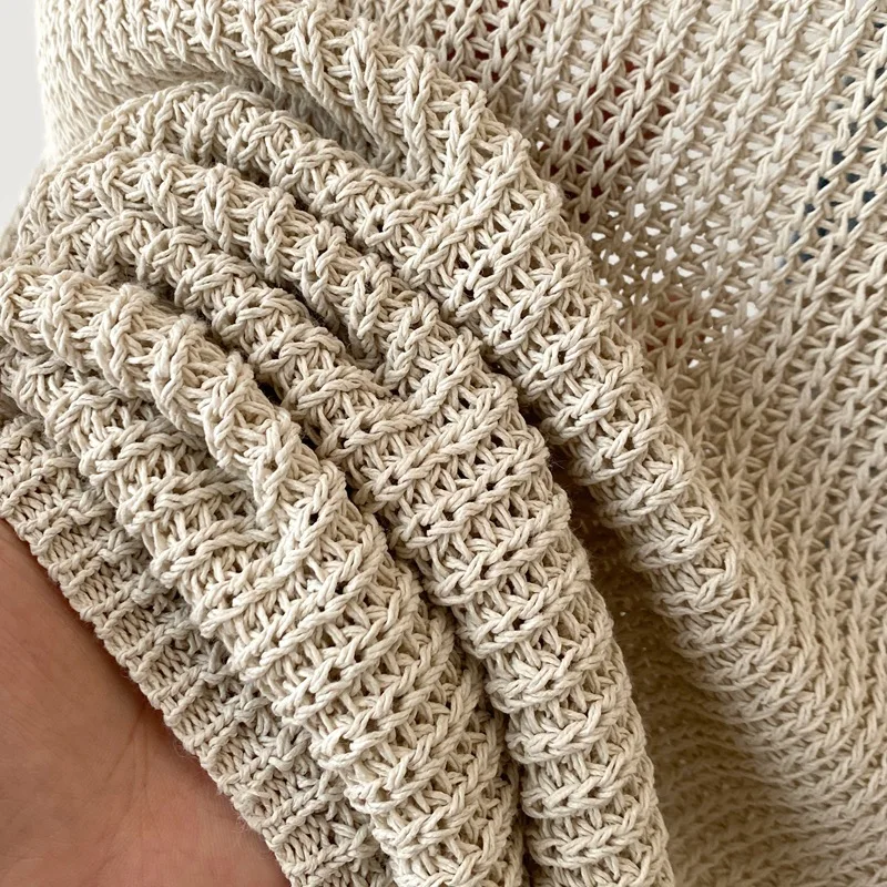 Dave&di 26 Spring/summer New Product High Intelligence Vest V-neck And Paper Sand Coarse Needle Texture Stacked Sleeveless Tank 5