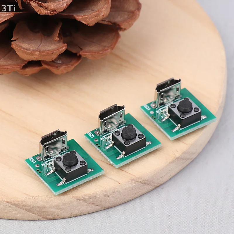 Strong Light ไฟฉายอุปกรณ์เสริม Android ชาร์จพอร์ตฟังก์ชั่นสวิทช์สัมผัส DIY โมดูลบอร์ด 2 ชุด LED ใช้