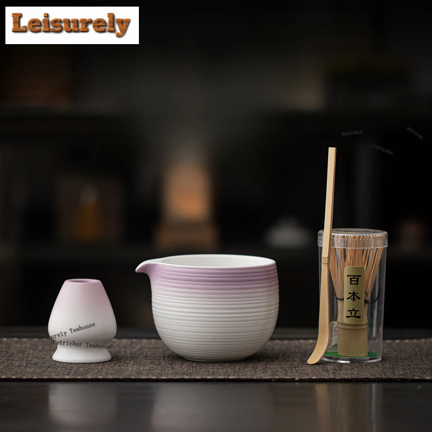 Gradual Change Tea Set Complete Set Japanese Matcha Set Kit Tea Maker Tea Holder Bamboo Tranditional Tea Sets Kitchen Gadgets