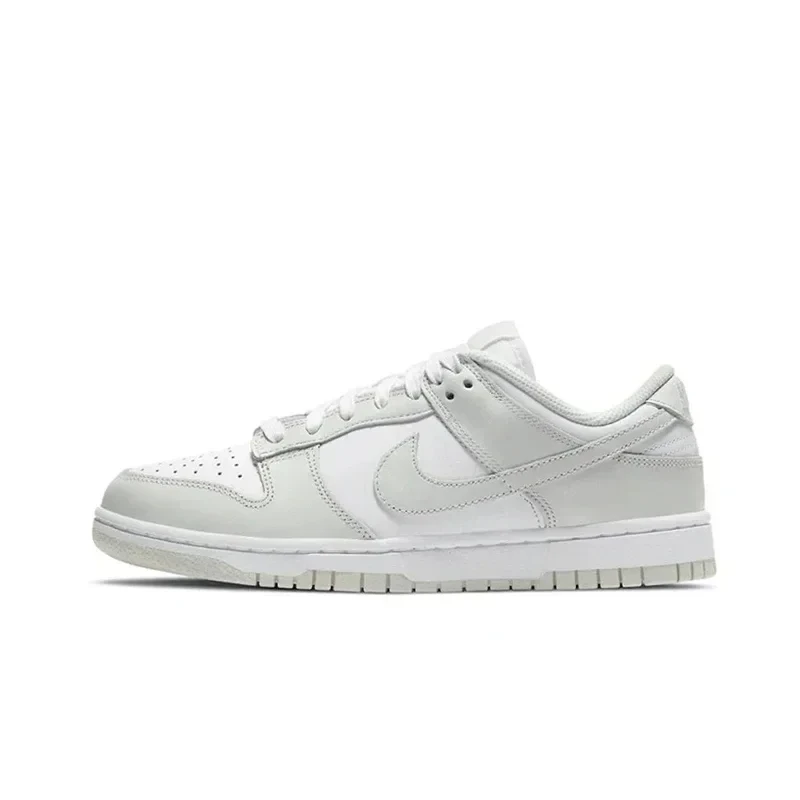 Original Nike Dunk Low 'Photon Dust' Women's Skateboarding Shoes Classic Unisex White Grey Low Top Sneakers DD1503-103