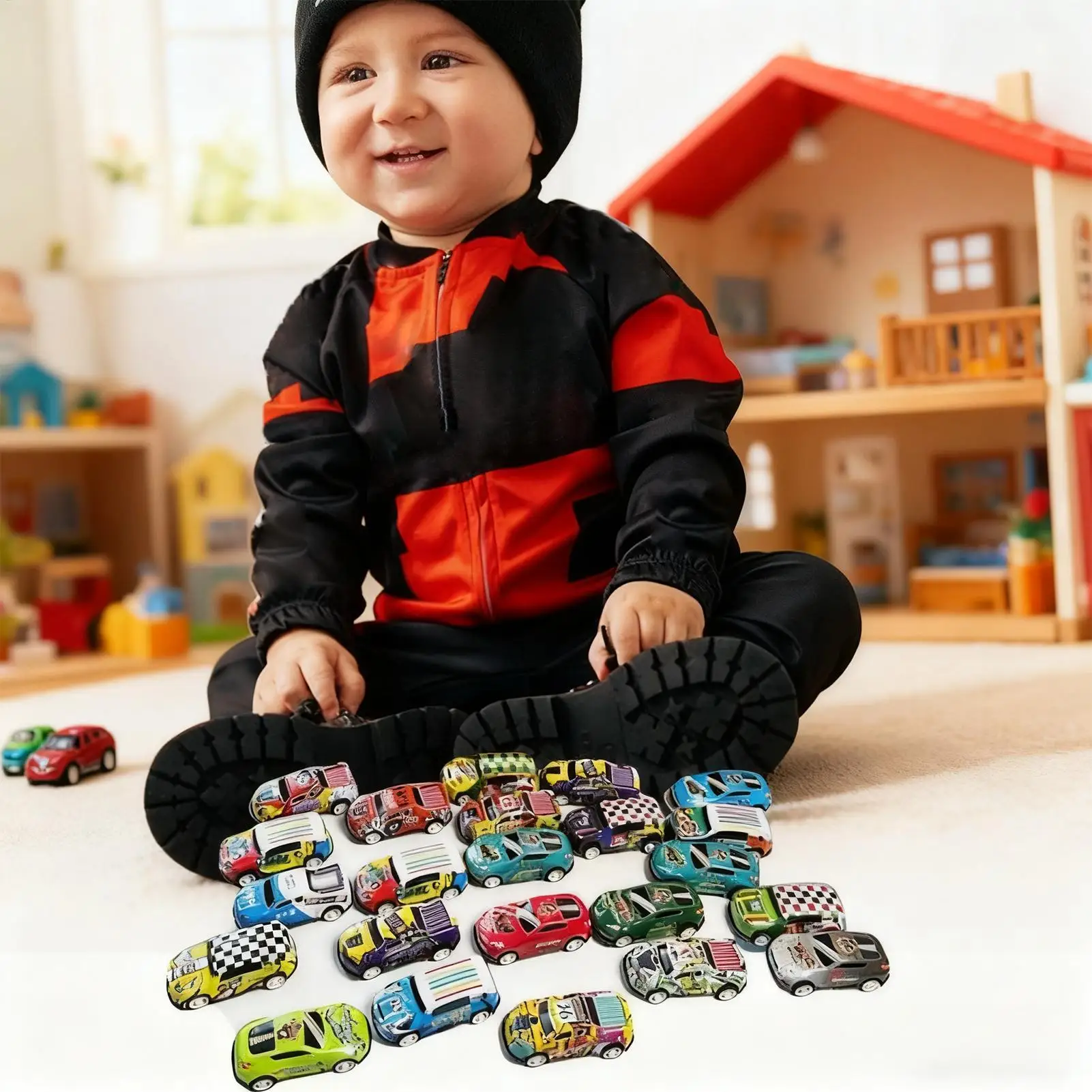 Calendrier de l'avent de noël 24 jours, jouets de voiture, véhicule à retirer, jouets de voiture, compte à rebours 2025, boîte cadeau pour enfants