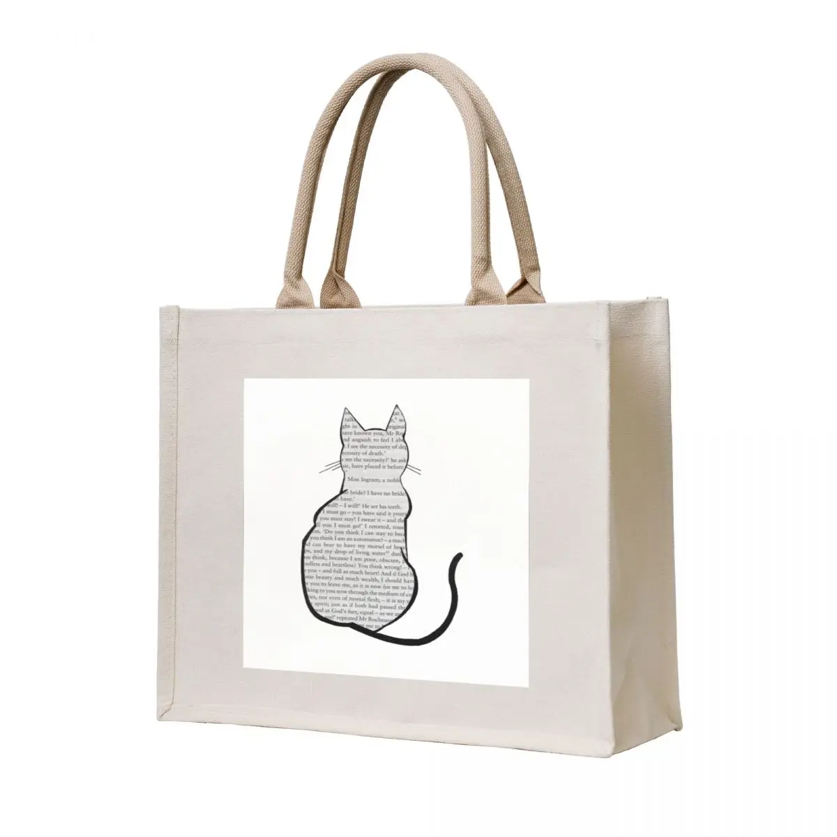 

Cats and Jane Eyre Tote Bag Reusable bags Women's shopper bag tote bag university sac pour femme