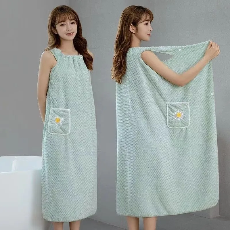 Extra Long Pink Floral Bath Towel, super absorbent, lint-free & soft. Suitable for spa,sauna, bathroom,plush texture,ideal gift. - view 5